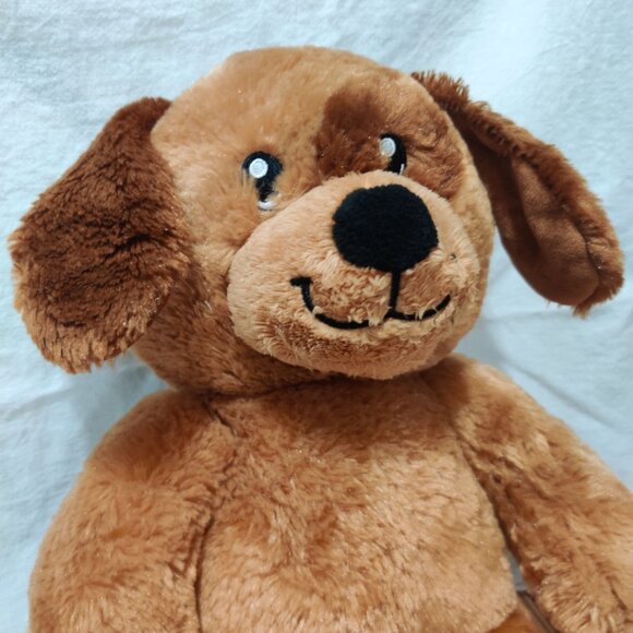 Build A Bear BAB Light Brown Puppy Dog Plush Stuffed Animal Smiley Face 16" Toy - Picture 2 of 7